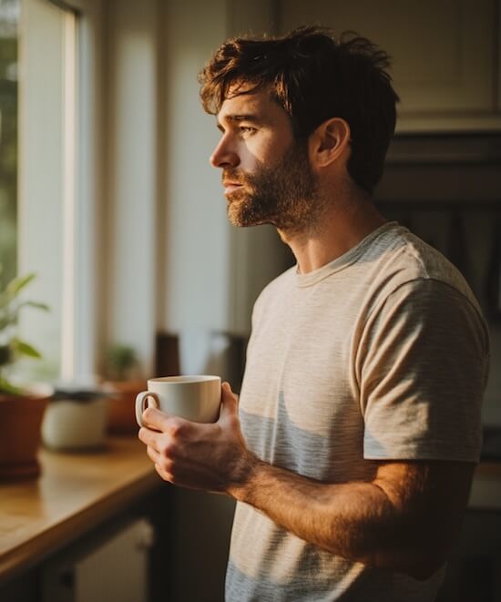 Man finding his footing through therapy